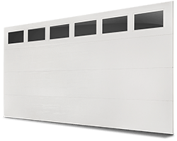 New garage door style - Flush White