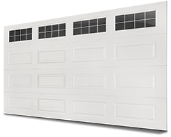 New garage door style - Ranch White